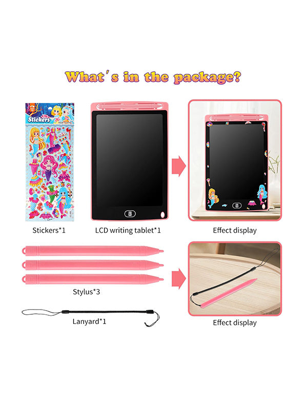 Pink LCD Writing Tablet For Kids (L - 1) - Toyloft
