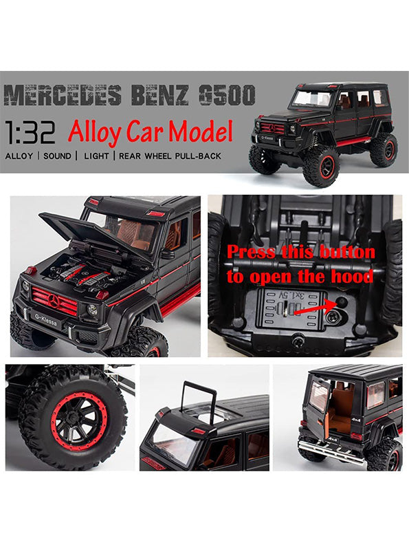 Mercedes Benz G-Class 4х4 Metal Diecast Car - Scale 1:32 - Black (TV-AG-24) - Toyloft