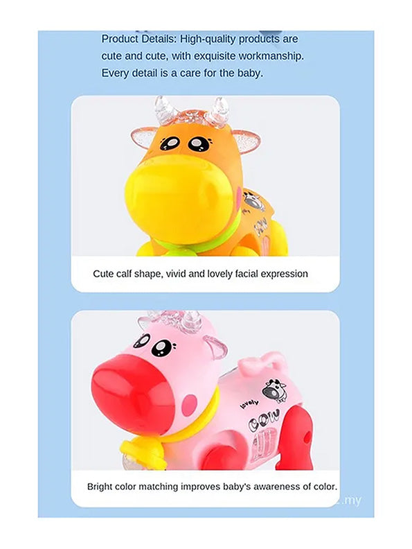 Electric Pink Cow Toy for Kids - Interactive Toy with Sound and Motion | Perfect Gift for Toddlers - Toyloft