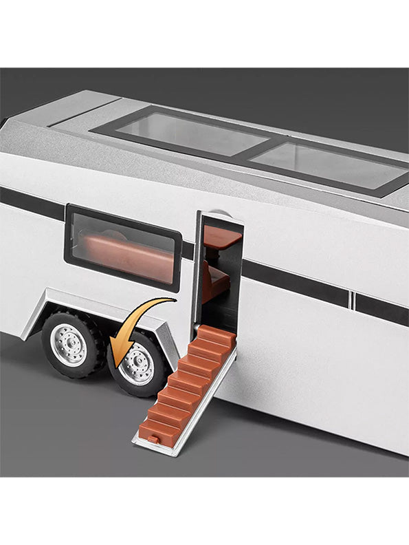 Tesla Cybertruck With Pickup Trailer Car Scale 1:24 - Green (TV-AG-24) - Toyloft