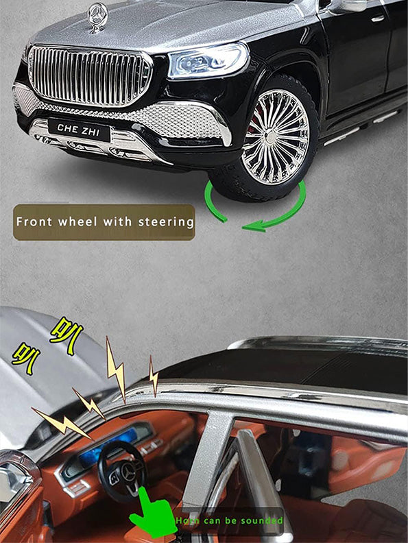 Mercedes GLS 600 Metal Model Diecast Car Scale 1:24 - Silver (TV-AG-24) - Toyloft
