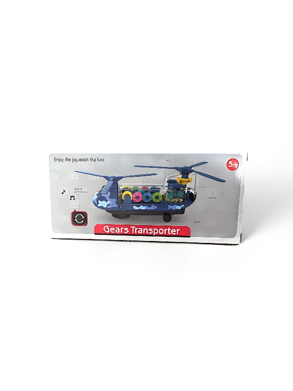 Helicopter Toy For Kids With Lights, Music - Blue (MS-M-64) - Toyloft