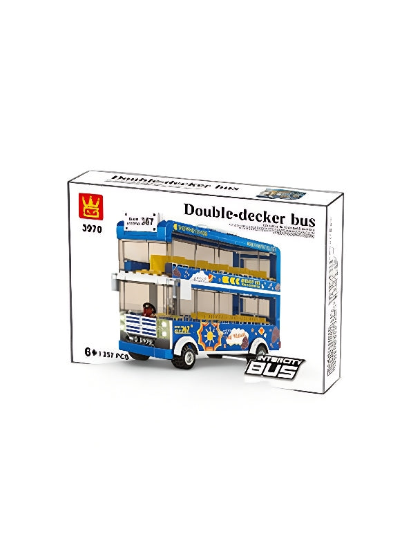 Double-Decker Bus Lego Toy For Kids - Toyloft