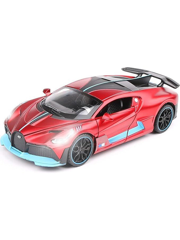 Bugatti Divo Metal Body Diecast Car Model Car - Red - Medium Size - 1/32 Scale - Toyloft