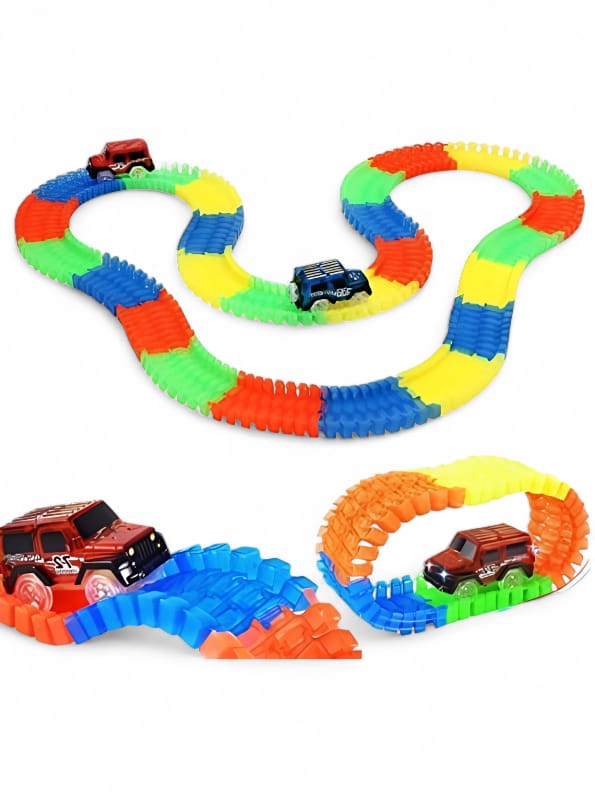 Track Racer Car Set Toy For Kids 80 Pics (L-108) - Toyloft