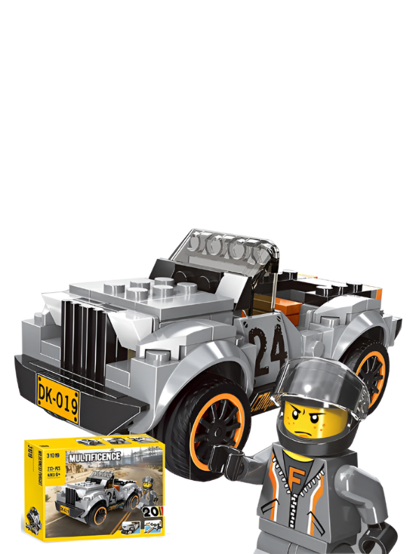 20-in-1 Building Blocks Toy Set – 233+ PCS DIY Race Car, Plane & Truck MD3309.