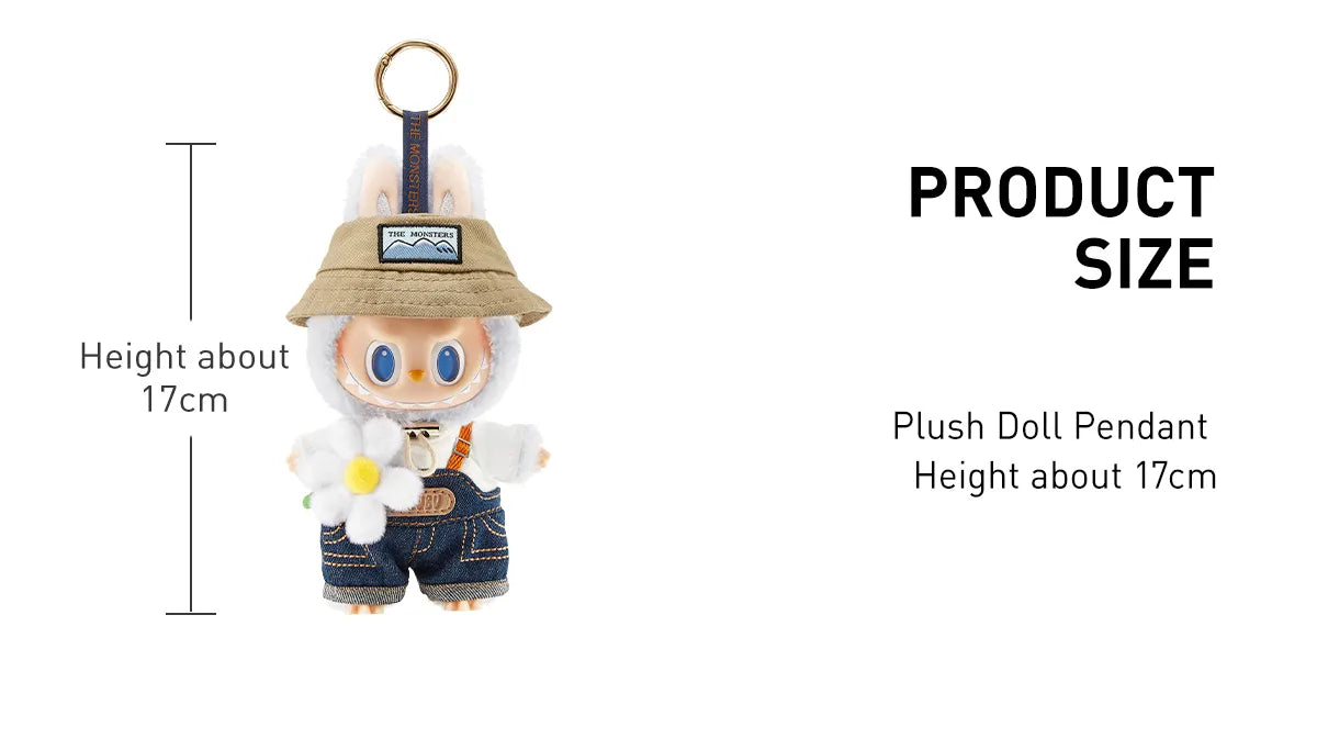 THE MONSTERS FALL IN WILD SERIES-Vinyl Plush Doll Pendant Official Authentic Barcoded Pop Mart Labubu