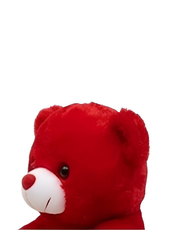 21cm Plush Teddy Bear with Heart – 'Love' Embroidered Soft Toy Red ST16166.