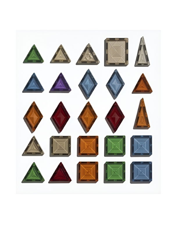 27-Piece 3D Diamond Magnetic Tiles Building Blocks Set TV7030.