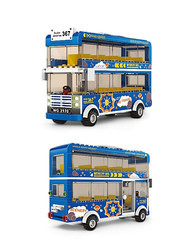 Double-Decker Bus Lego Toy For Kids - Toyloft