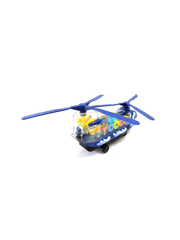 Helicopter Toy For Kids With Lights, Music - Blue (MS-M-64) - Toyloft