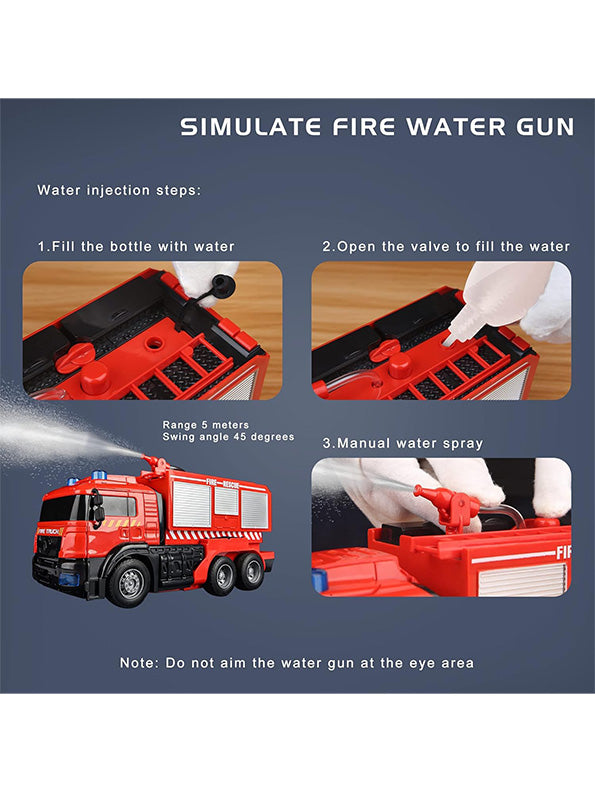 Transform Remote Control Fire Truck Toy For Kids - Red (NX-SUP-24) - Toyloft
