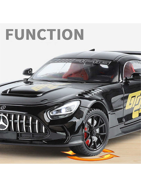 Mercedes-Benz AMG GT 1:24 Scale Diecast Metal Model Car – Black (MD-N-24)