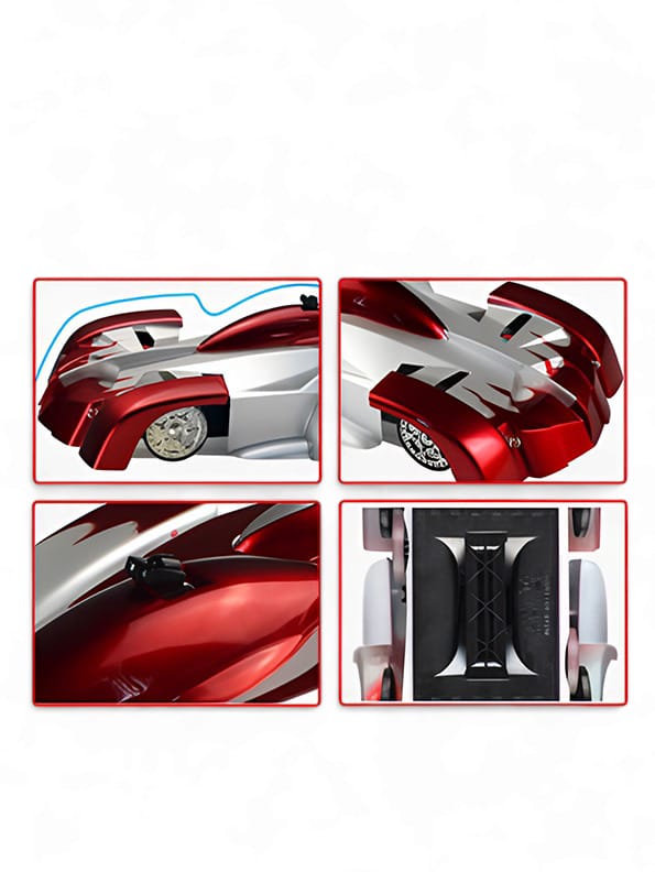 Remote Control Stunt Car Dual Mode 360° Rotating LED - Red (L-110) - Toyloft
