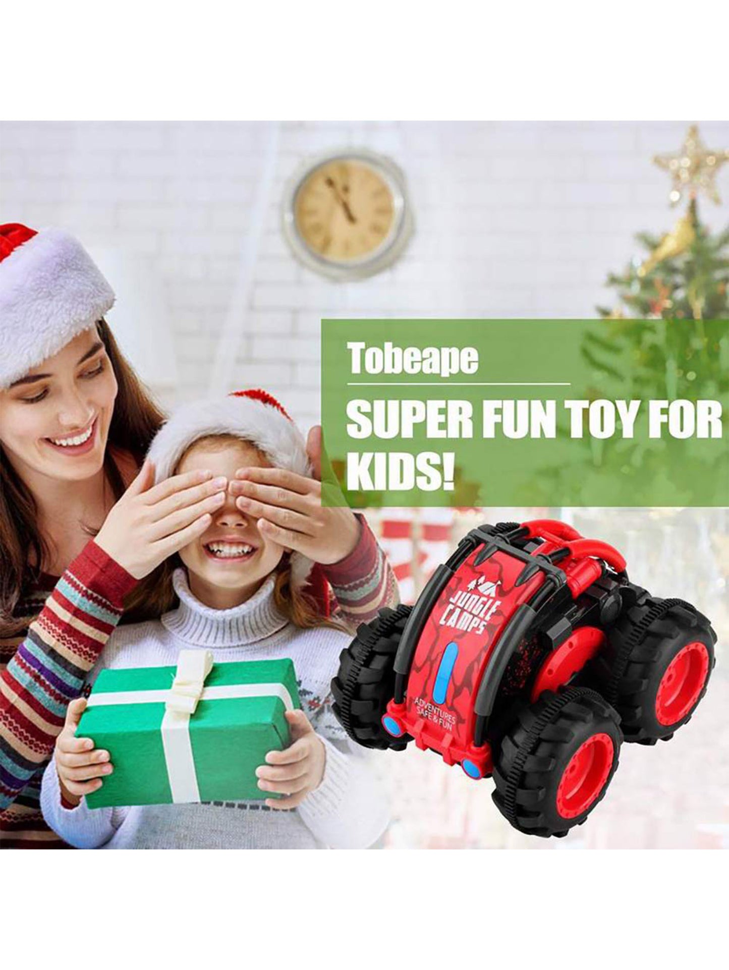 4WD Stunt Remote Control Car Toy For Kids - Red (NX-SUB-24) - Toyloft