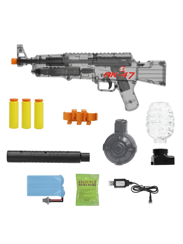 AK-47 3-in-1 Electric Soft Dart & Water Bead Toy Set LMI16865