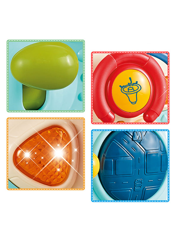 4 in-1 Educational Pretend Play Steering Wheel Toy For Kids - Blue Interactive Learning | NX-O-24 - Toyloft