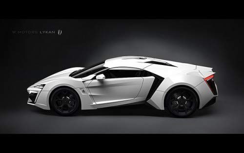W Motors Lykan Hyper-Sport Speed Racing Car Openable Doors Model Car Metal Diecast Car - Size - Toyloft