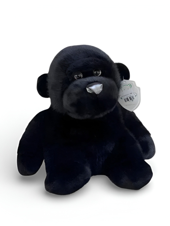 33cm Gorilla Plush Toy - Realistic Soft Black Stuffed Animal ST13993.