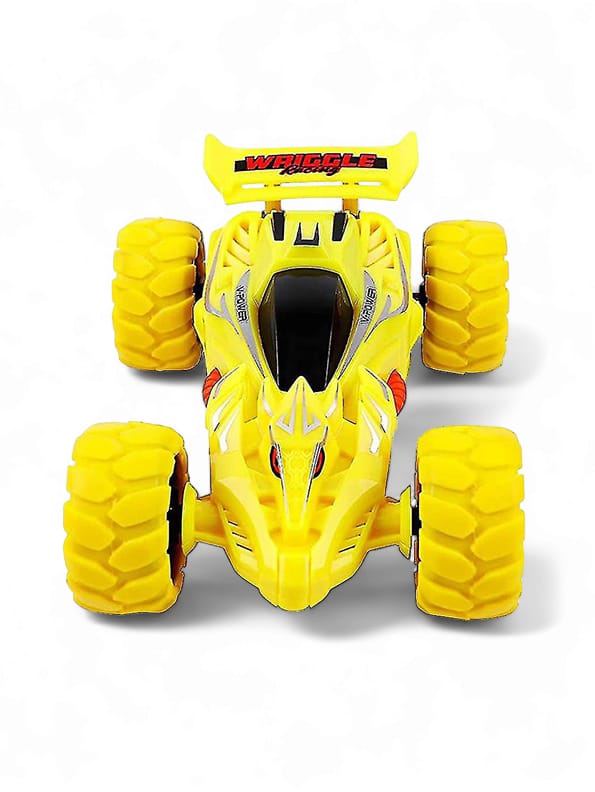 360 Rotating Stunts Fiction Race Car - Yellow (L-J-76)) - Toyloft