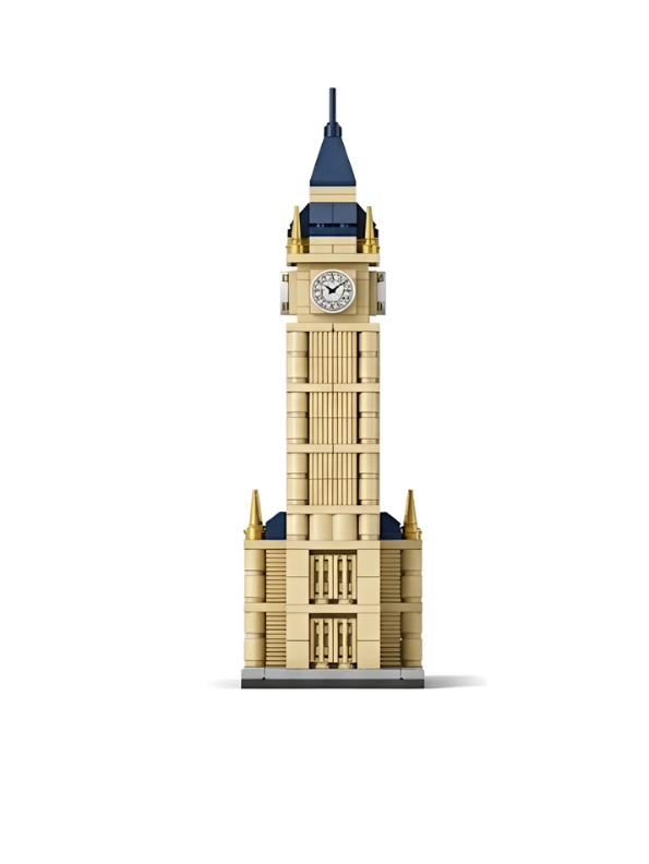 3D Big Ben Architecture Building Blocks Set – London Clock Tower Model Kit TV7008.