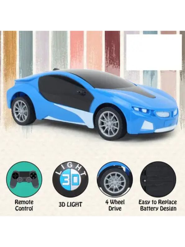 3D Remote Control Car for Kids – Famous Racing Toy with Lights & Stunts | High-Speed RC Car.