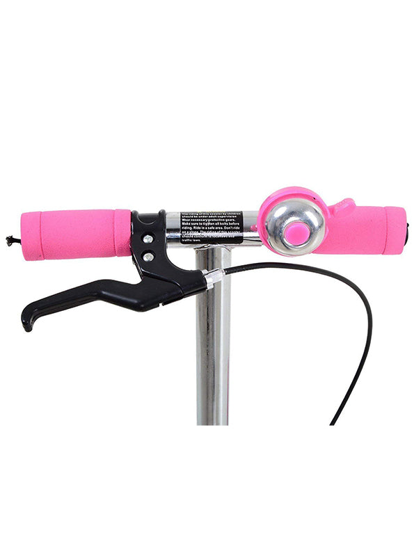 3 Wheel Skating Scooter with Hand Brake and Bell for Kids (L-2) - Safe Riding - Toyloft