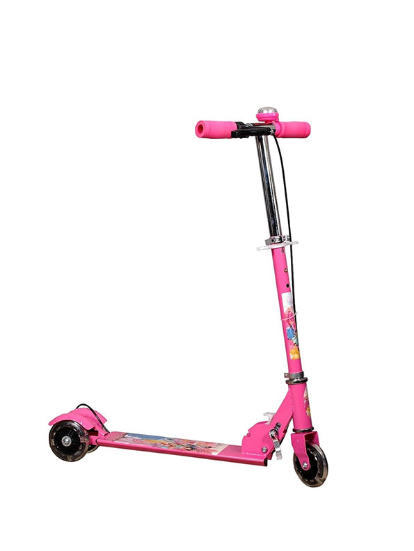 3 Wheel Skating Scooter with Hand Brake and Bell for Kids (L-2) - Safe Riding - Toyloft