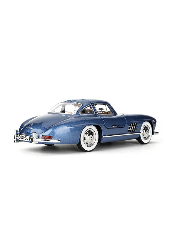 Mercedes Benz 300 SL Gullwing Metal Diecast Car Scale 1:24 - Blue (TV-S-24) - Toyloft