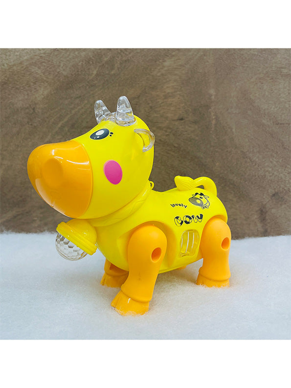 Electric Yellow Plastic Cow Toy for Kids - Fun Interactive Toy with Sounds and Motion | Great Gift for Toddlers - Toyloft