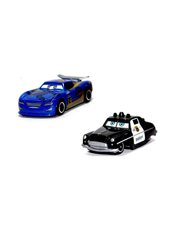 Pack of 6 McQueen Multi Colour Car Set (MS-S-24): Lightning McQueen, Flash McQueen, and Hot Wheels Collection for Real Cars 2 & 3 Fun! - Toyloft