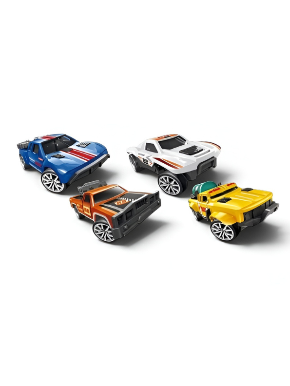 4-Pack Mini Monster Trucks & Off-Road Racing Cars Toy Set TV5971.