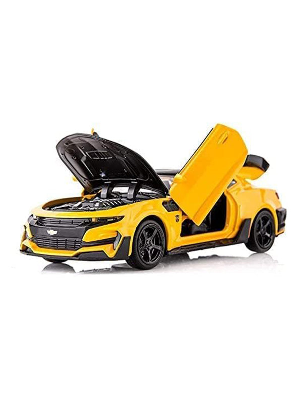 Chevrolet Camaro Metal Diecast Car - Yellow 1/24 - Big Size - Toyloft