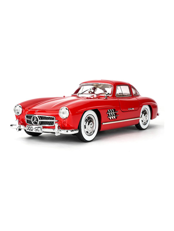 Mercedes Benz 300 SL Gullwing Metal Diecast Car Scale 1:24 - Red (TV-S-24) - Toyloft
