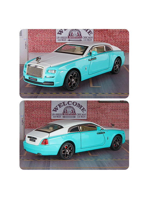 Rolls Royce Ghost Model 1:32 Scale Diecast Car - Blue Premium Metal Collectible | TV-N-24 - Toyloft