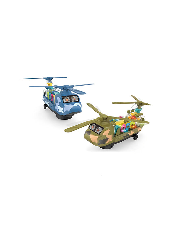 Helicopter Toy For Kids With Lights, Music - Green (MS-M-64) - Toyloft