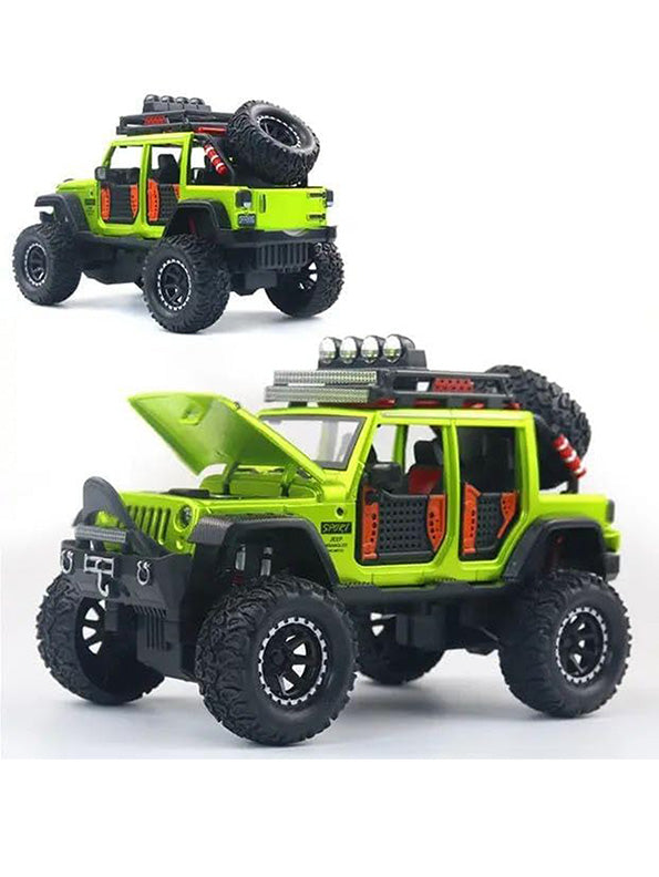 Jeep Wrangler Rubicon Metal Model Diecast - Green (T-M-17) - Toyloft