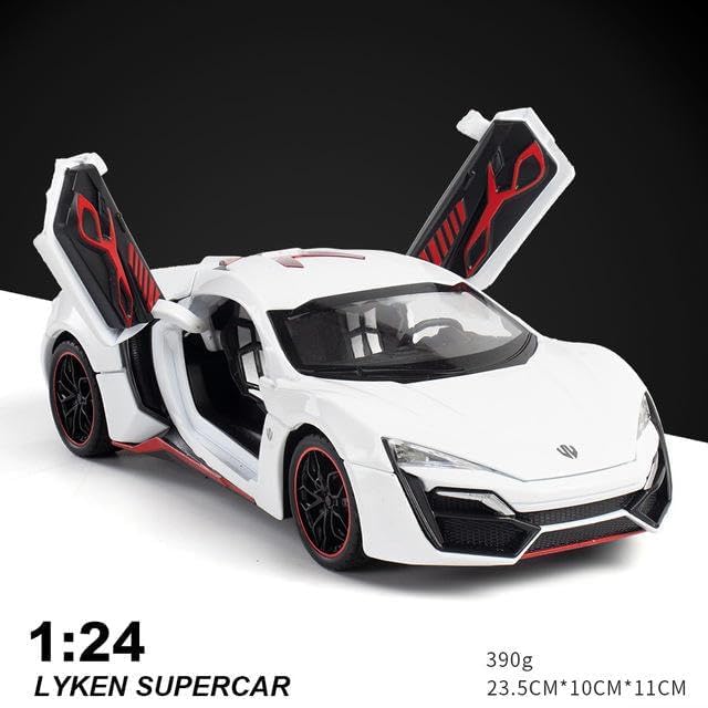 W Motors Lykan Hyper-Sport Speed Racing Car Openable Doors Model Car Metal Diecast Car - Size - Toyloft