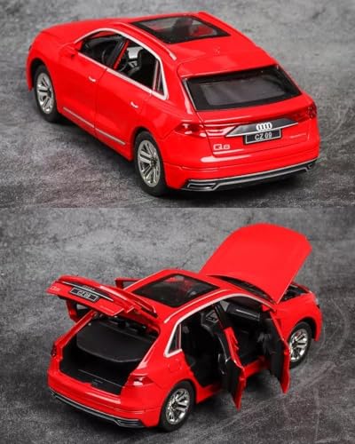 Audi Q8 Metal Road Racing Car Openable Doors Diecast Car - Medium Size - Toyloft
