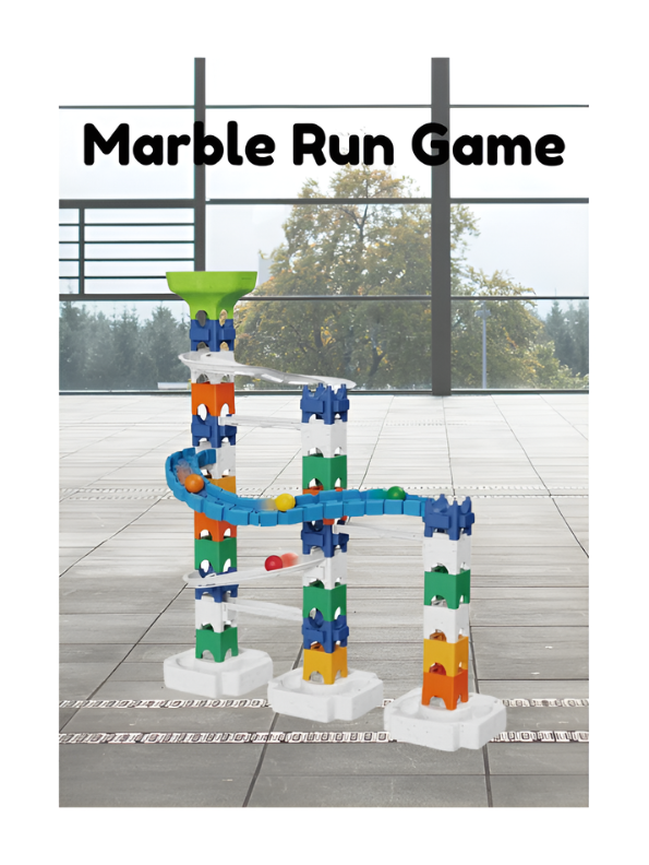 58-Piece Marble Run Set for Kids Ages 3+ – Eco-Friendly Educational Construction Toy, STEM Gravity Track Building Blocks Maze Game for Creative Learning & Development MD219