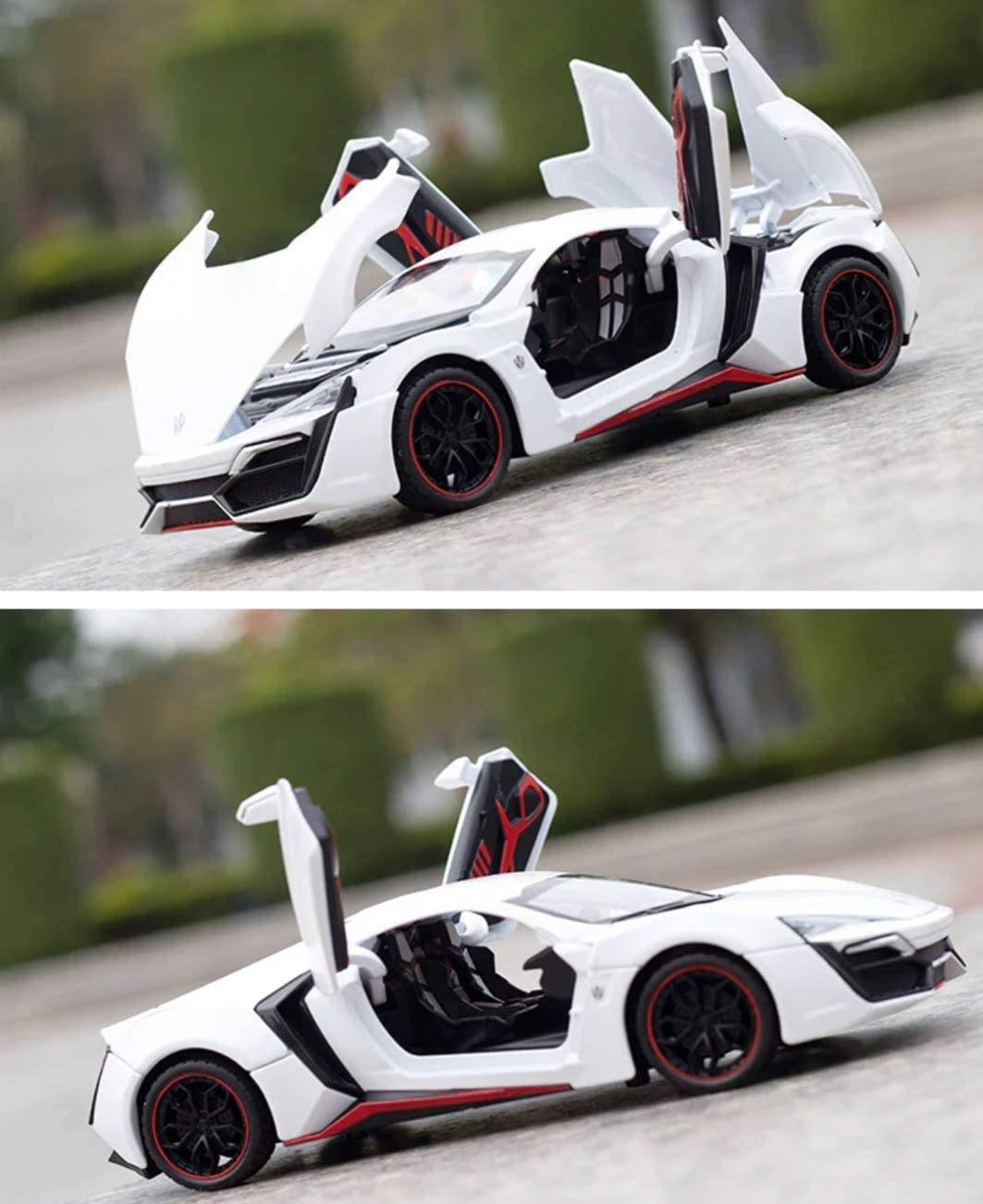 W Motors Lykan Hyper-Sport Speed Racing Car Openable Doors Model Car Metal Diecast Car - Size - Toyloft