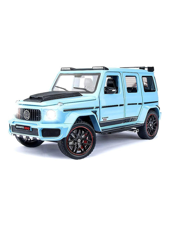 Brabus 800 Metal Model Diecast Car Lights Sound And Openable Doors - Blue - Toyloft