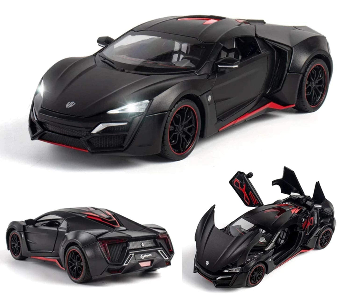 W Motors Lykan Hyper-Sport Speed Racing Car Openable Doors Model Car Metal Diecast Car - Size - Toyloft