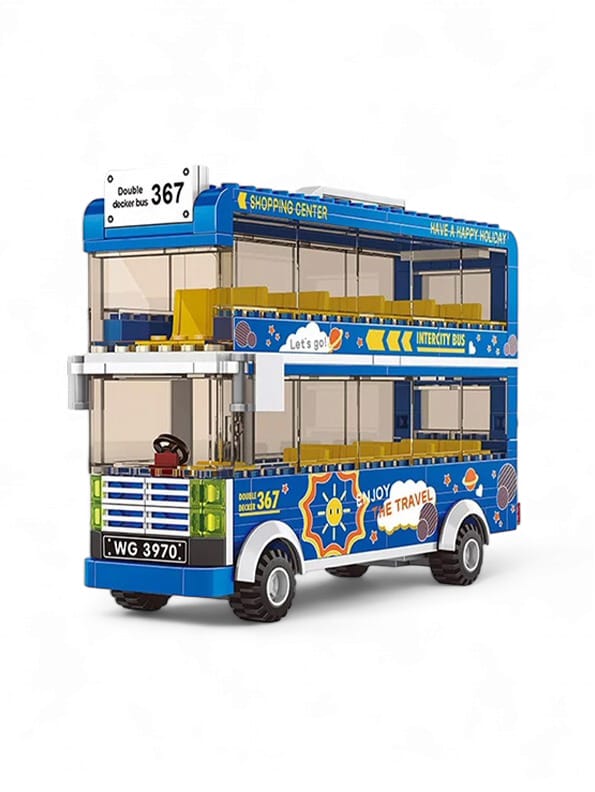 Double-Decker Bus Lego Toy For Kids - Toyloft