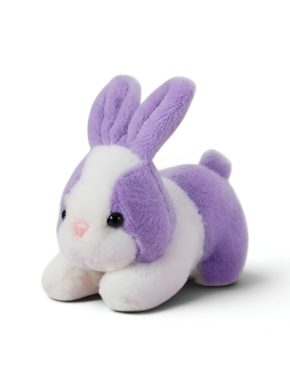 7-Inch Cute Plush Bunny Stuffed Animal – Soft Lavender and White Rabbit Toy ST14742