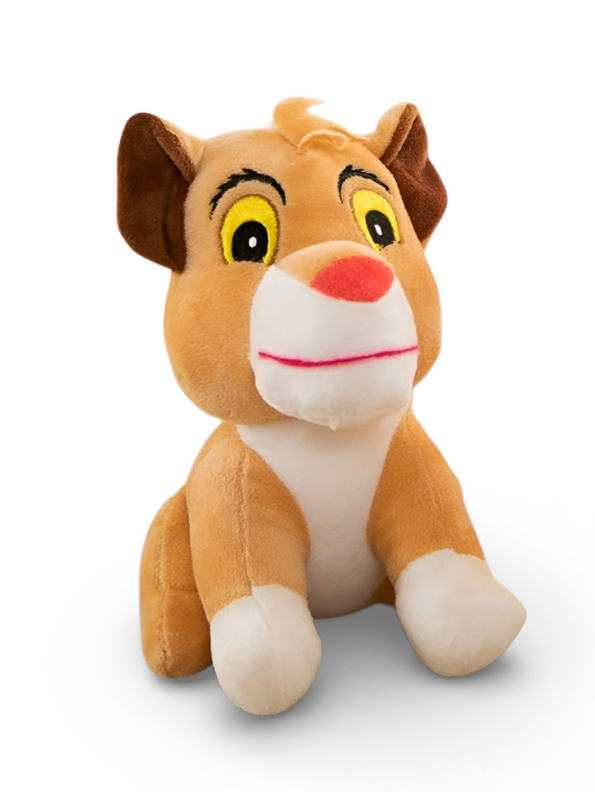 7-Inch Simba Plush Toy – Soft Stuffed Lion Character Brown ST15925.
