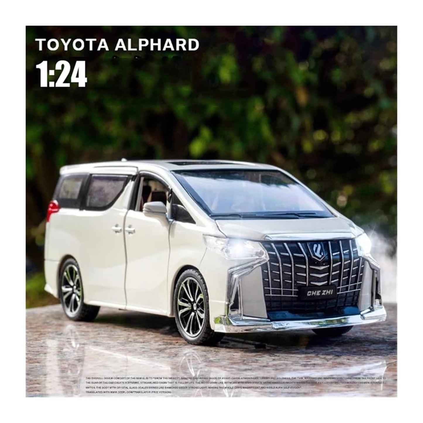 Toyota Alphard Vehicle Diecast Car Model Open Doors Car - Big Size - Toyloft
