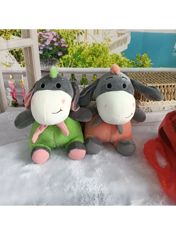 8-Inch Plush Donkey Stuffed Animal Cuddly Toy Orange ST14656.