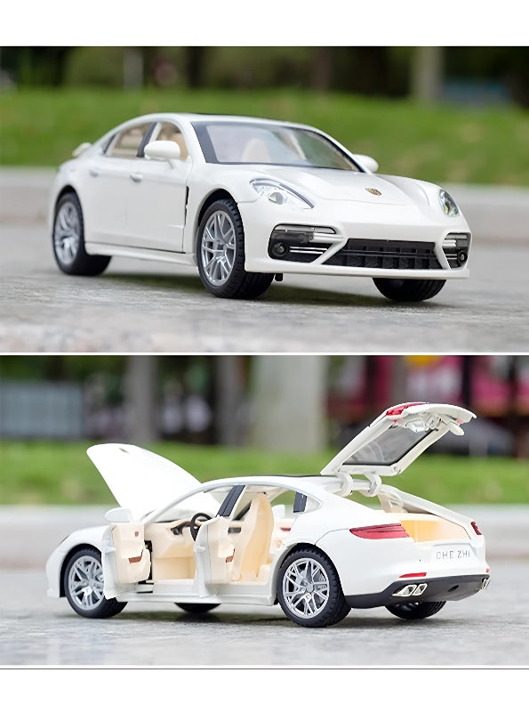 Porsche Panamera Metal Diecast Car - Scale 1:32 - White (TV-AG-24) - Toyloft