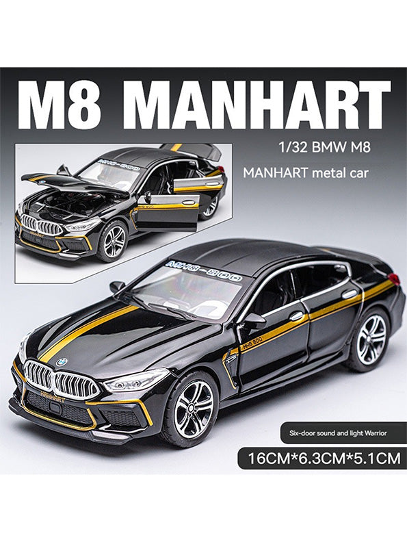 BMW M8 MH8 800 Model Diecast Car 1:24 Scale - Black (TV-S-24) - Toyloft